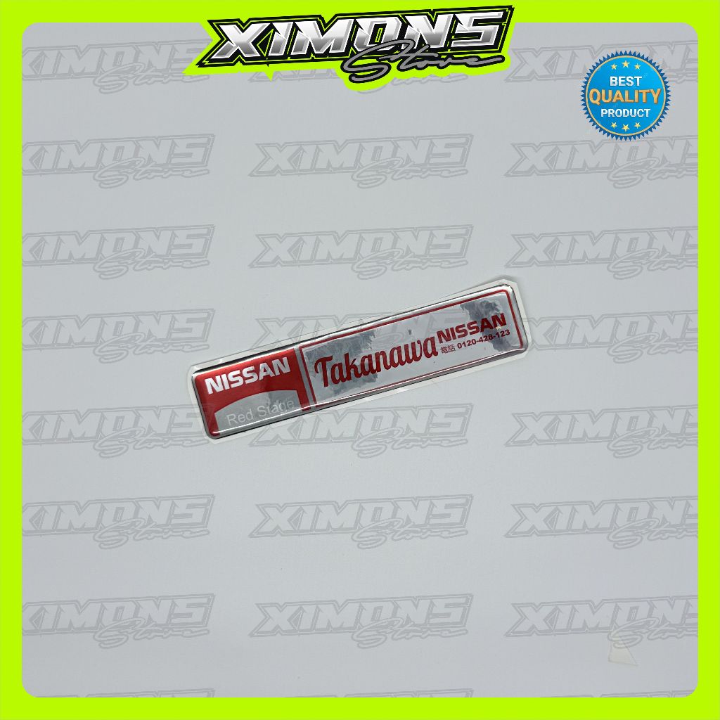 emblem timbul nissan jepang / emblem nissan takanawa / emblem mobil nissan jepang