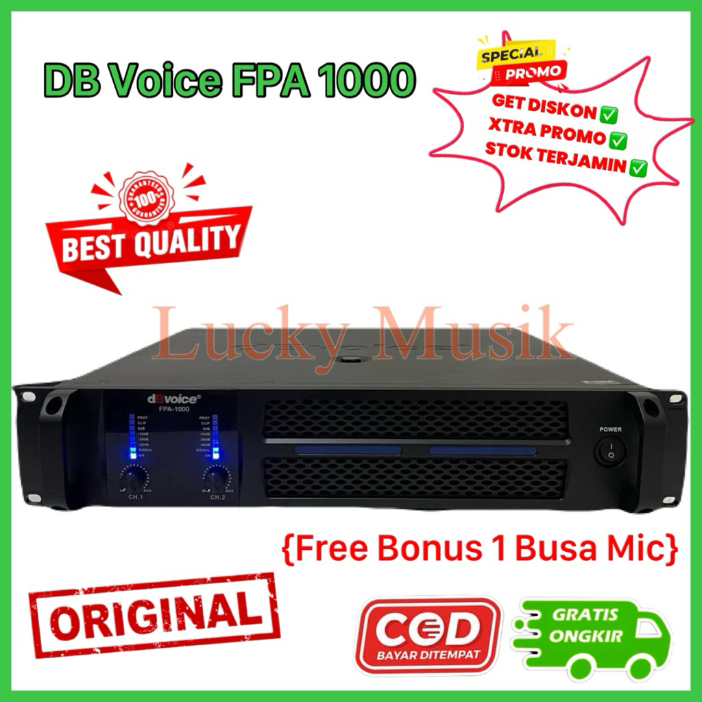 Power DBVOICE FPA 1000 Original Amplifier DBVOICE FPA1000 Class H power db voice fpa 1000 original