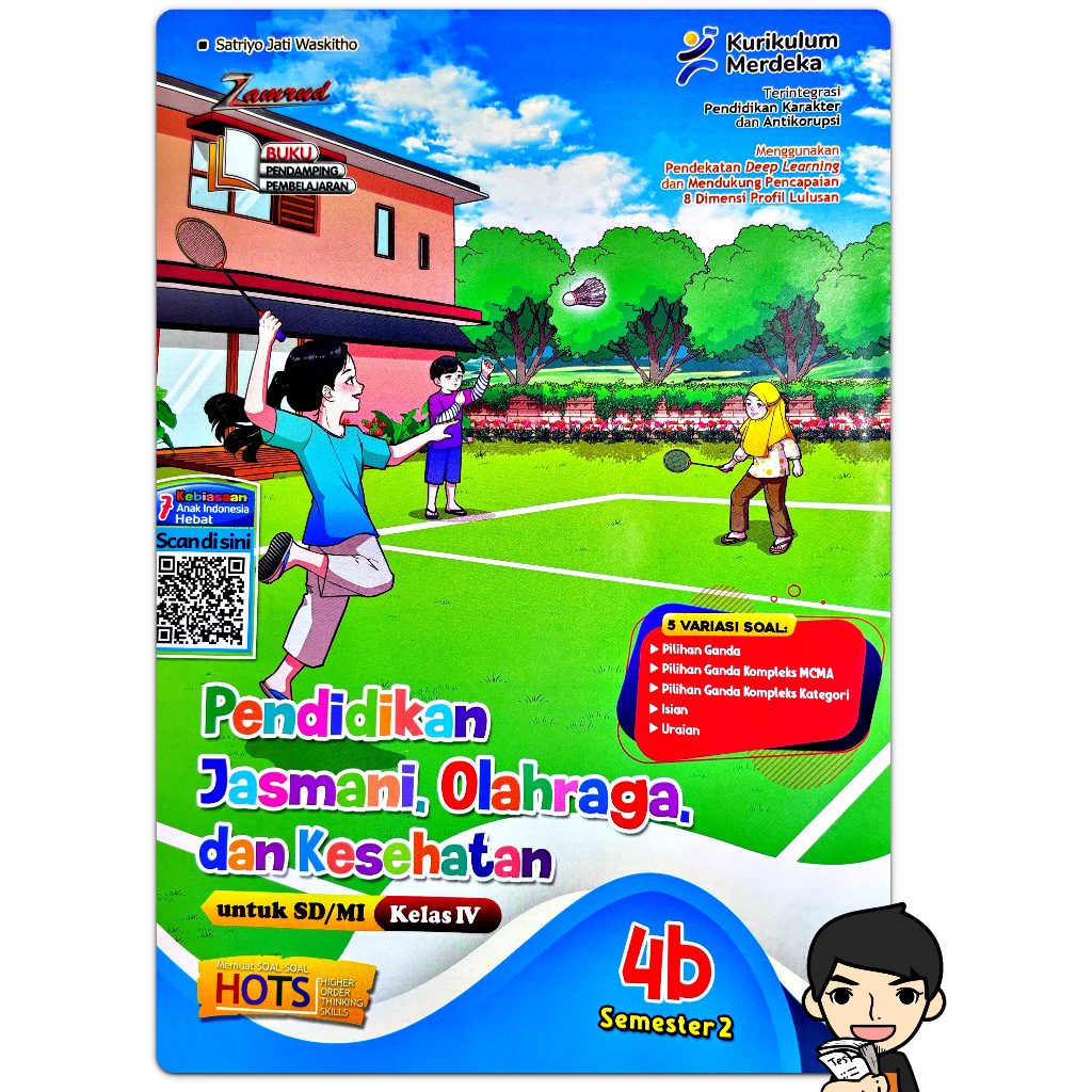 LKS PJOK PENJAS SD KELAS 4 SEMESTER 2 2025-2026 KURIKULUM MERDEKA Deep Learning KURMER | Zamrud PUTR