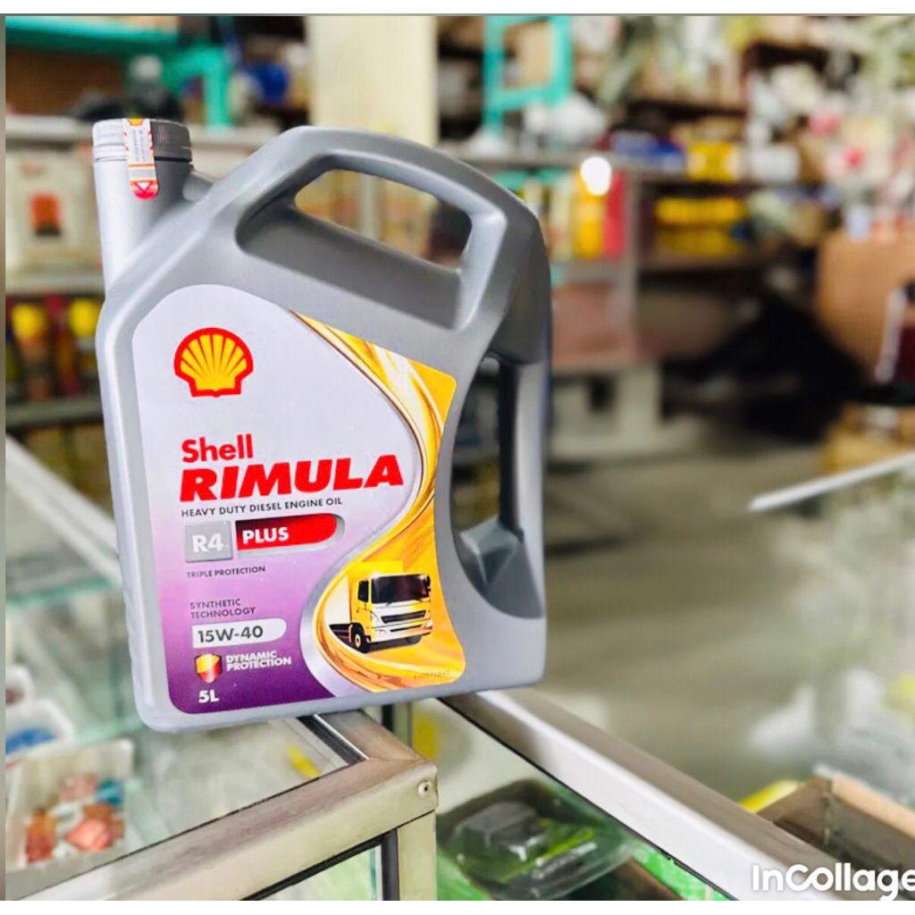 Oli Shell Rimula R4 Plus 15W-40 5Liter / Galon - Oli Mobil Diesel