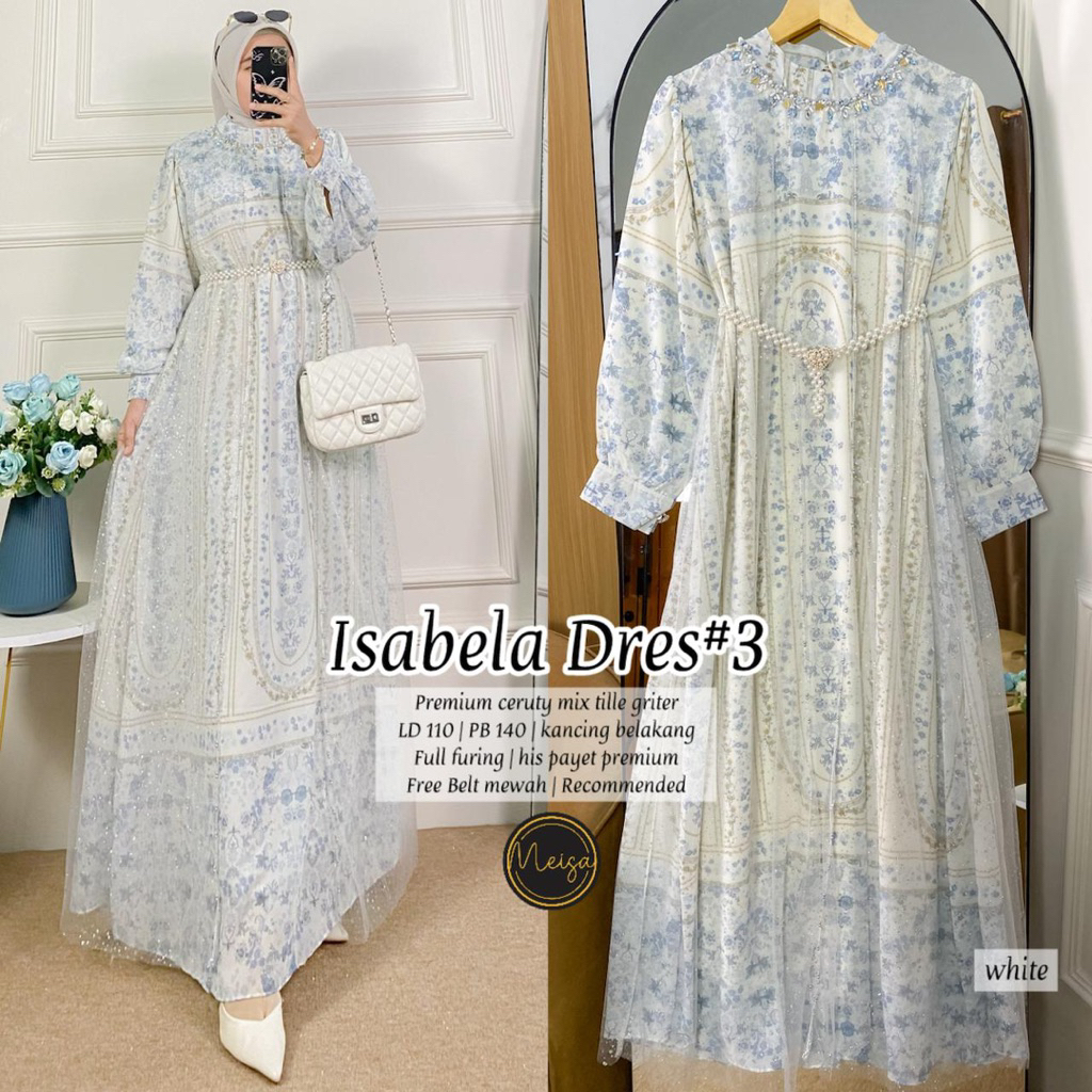 SEPHORA MAXY DRESS FREE BELT / GAMIS SCUBA POLOS / GAMIS KONDANGAN / BUSANA MUSLIM TERBARU / DRESS P