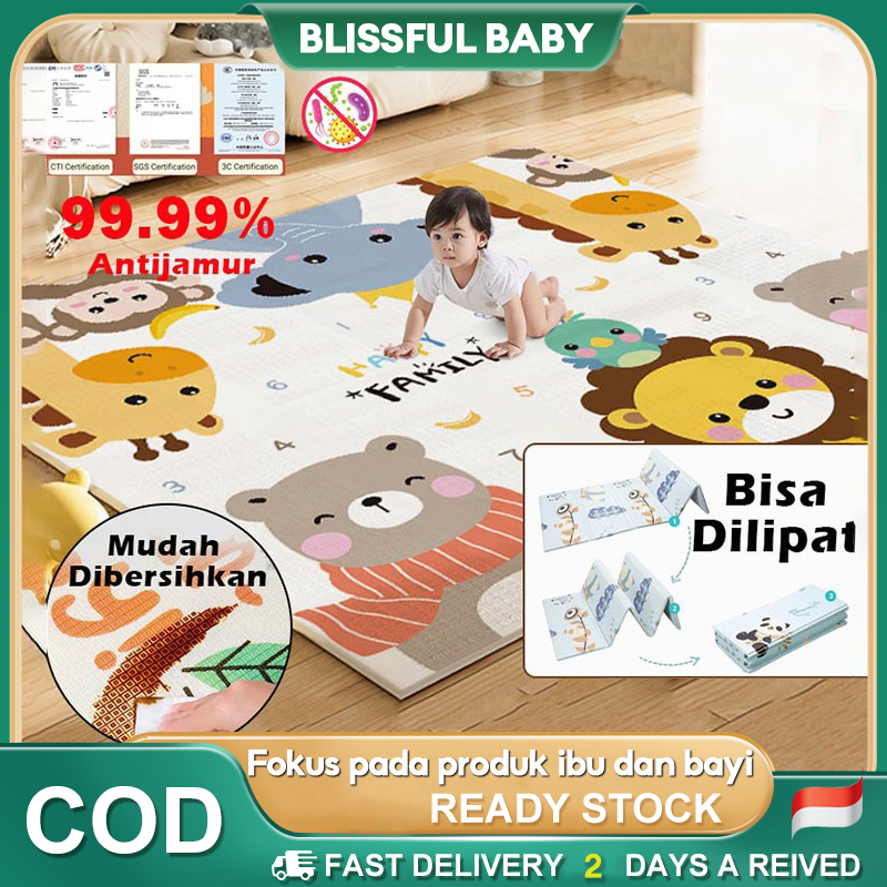 Tikar Bayi lipat merangkak Waterproof lantai Tikar lantai anak Playmat Bayi Matras Bayi Playmat