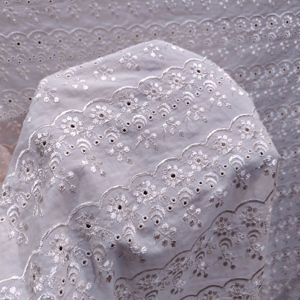 KAIN KATBOL PREMIUM WARNA SALEM SOFT - KAIN KATUN BORDIR WARNA SALEM SOFT HARGA/0,5M