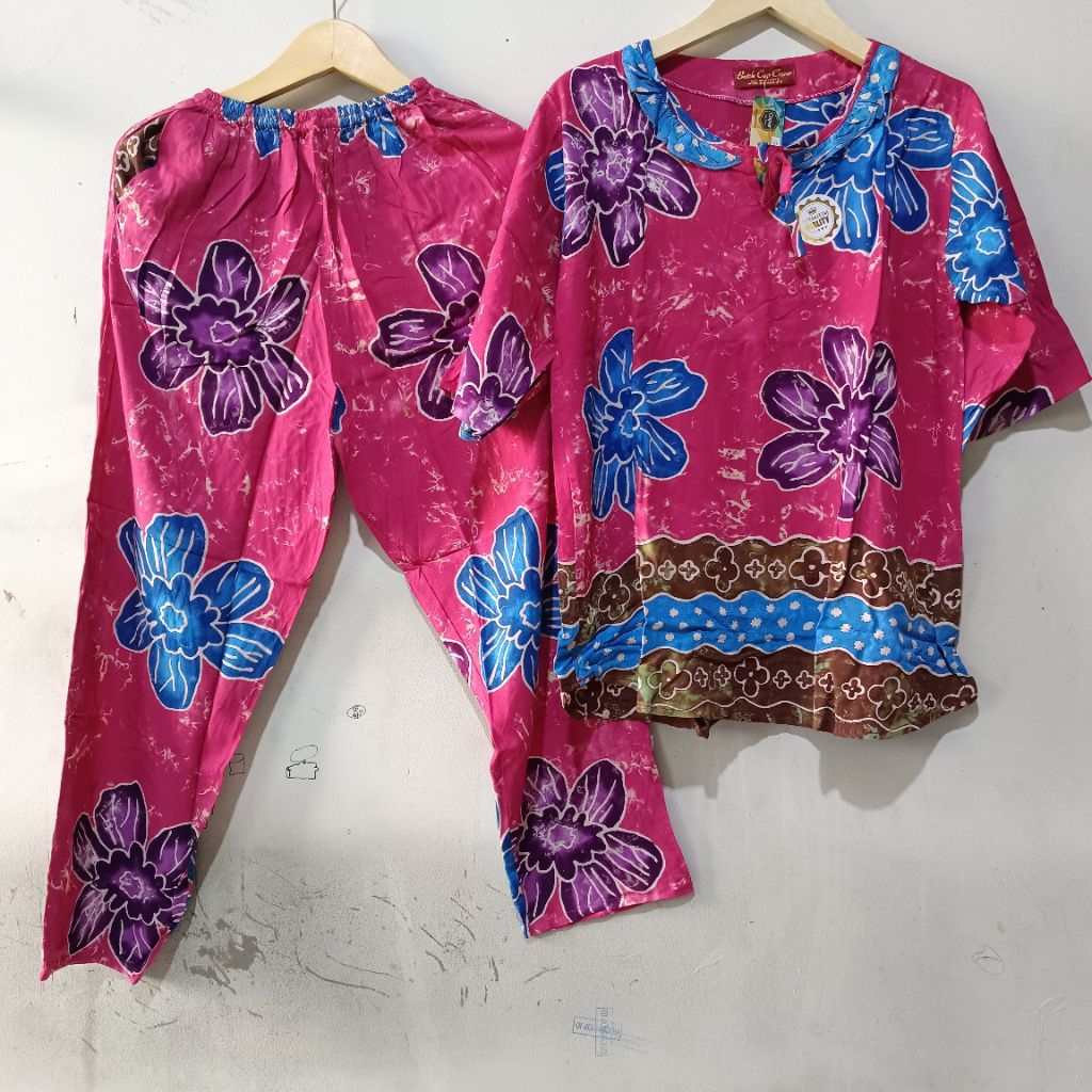 CP TANGAN 3/4 AIRIS DEWASA BATIK CAP COPAR  / SETELAN BATIK COPAR CAP PREMIUM  / ONE SET AIRIS STAND