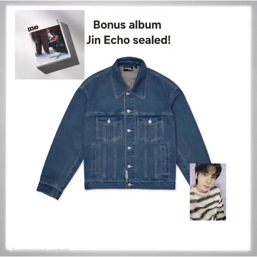 BTS JIN Runseokjin official MD denim jacket