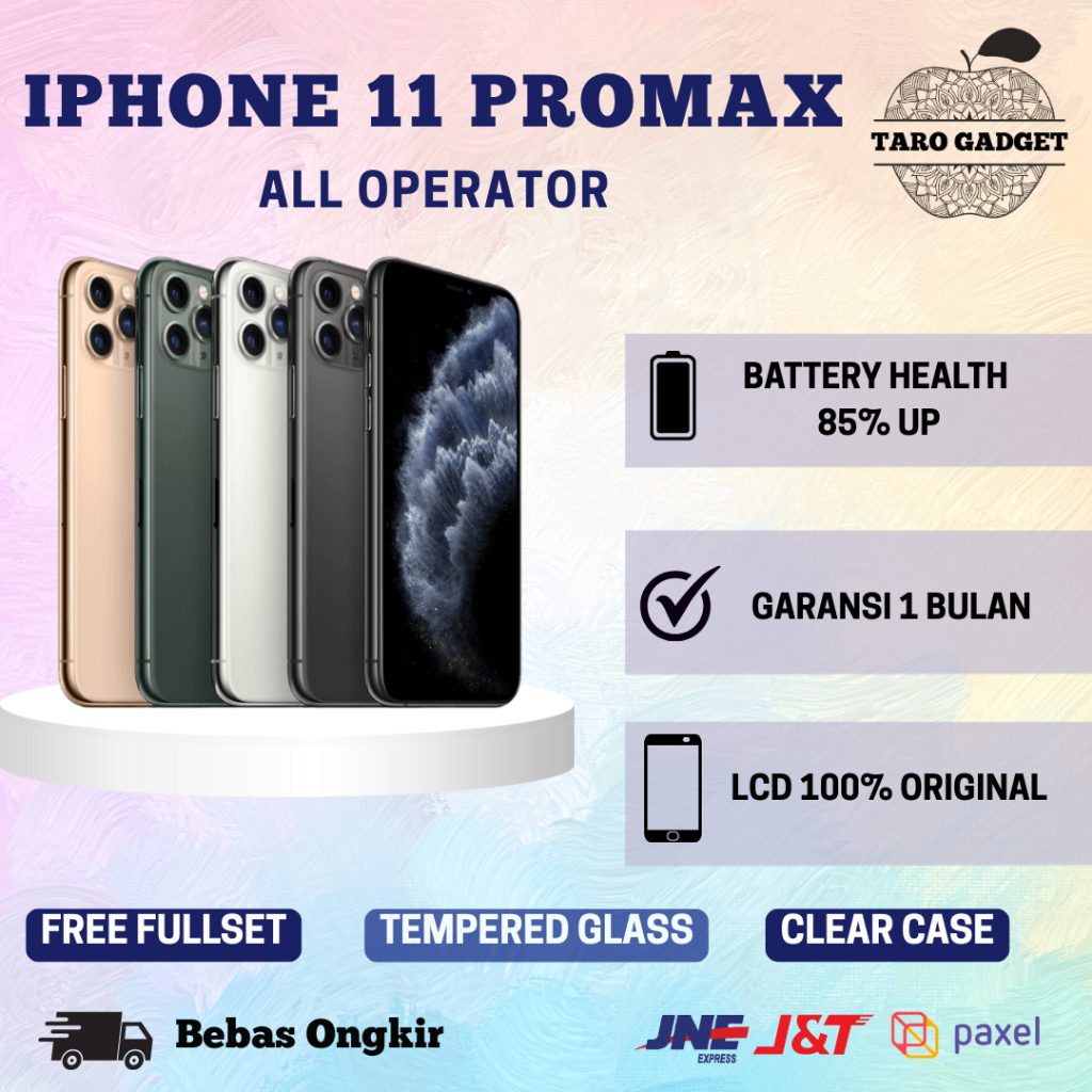 IPhone 11 Pro Max Inter 256GB All Operator / Wifi Only / Bea Cukai Like New Second Bekas Bonus Tempe
