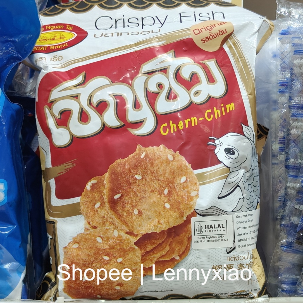 Crispy Fish Boat Brand Perahu Keripik Sate Ikan Thailand Tae Nguan Tai Besar