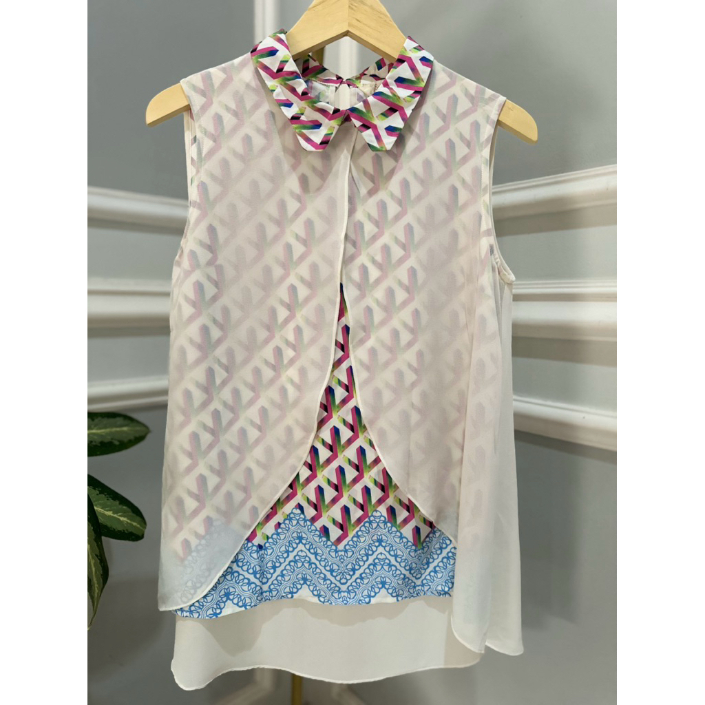 OUTER WANITA TANPA LENGAN OUTER SHIFON