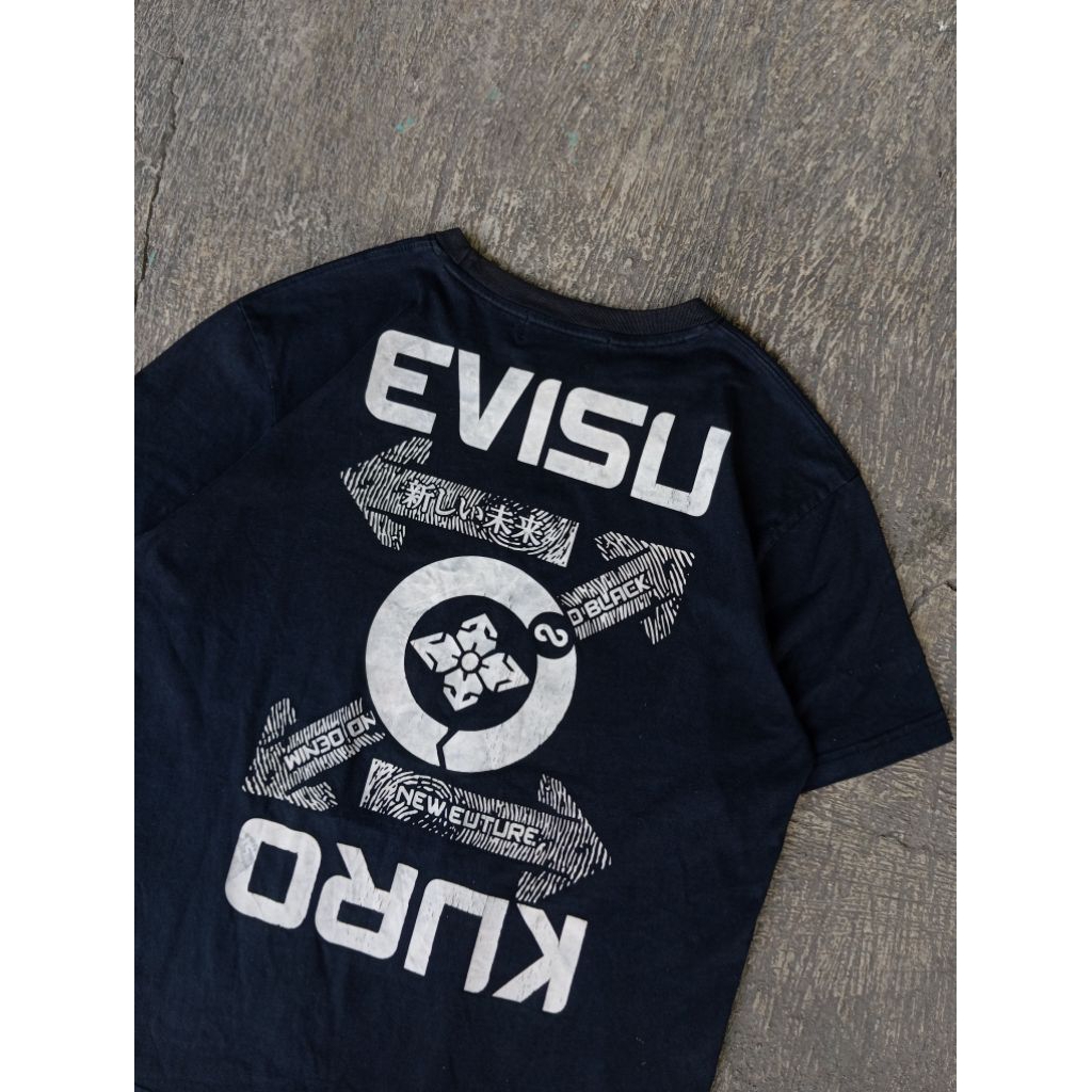 kaos Evisu kuro