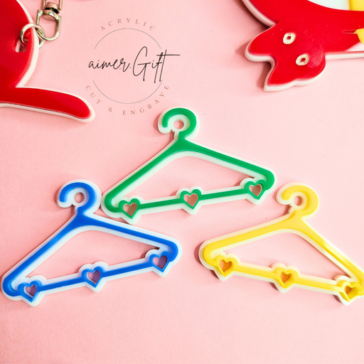 Keychain holder hanger mini / keychain holder akrilik / gantungan kunci hanger