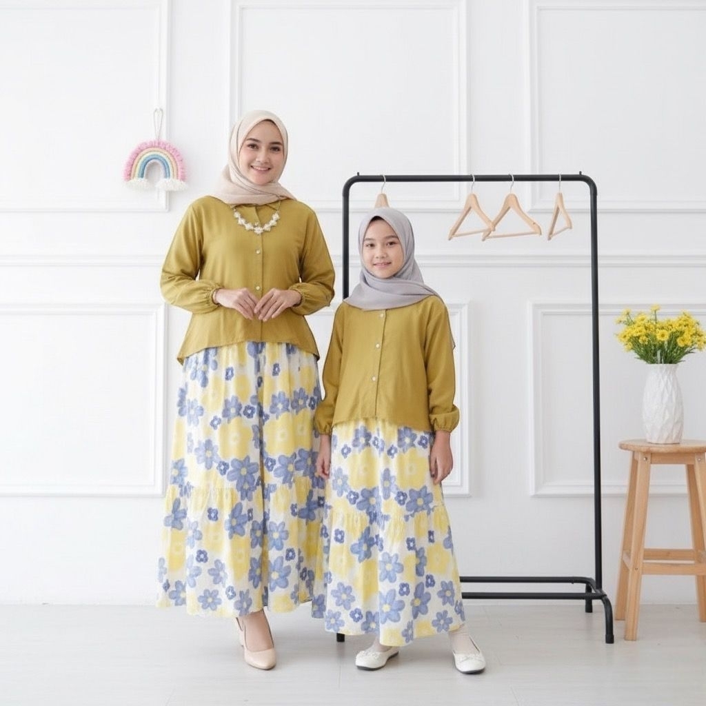 SETELAN ROK AIRA // SETELAN COUPLE KEKINIAN // SETELAN REMAJA // SETELAN IBU DAN ANAK // SETELAN CRI