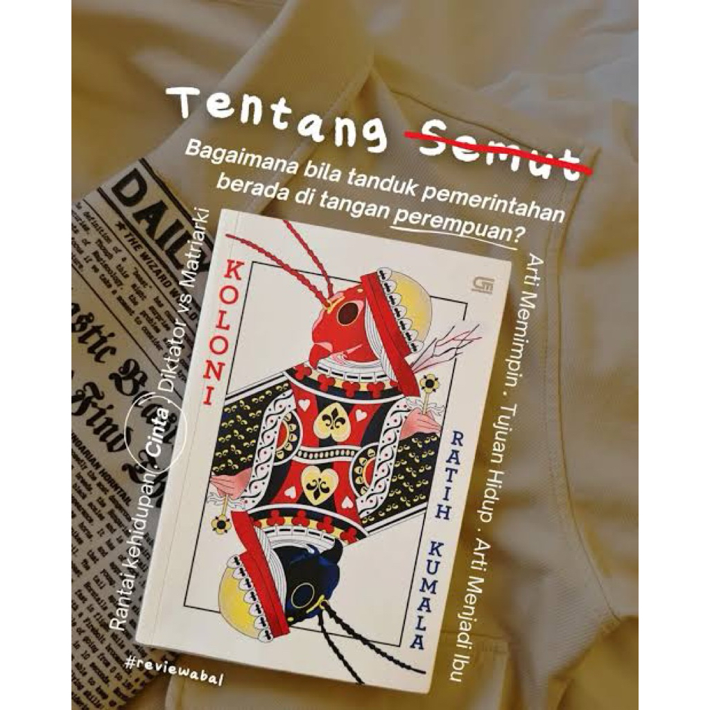 Buku Novel KOLONI,dongeng tentang semut untuk pembaca yg lelah hidup di dunia manusia “Ratih Kumala”