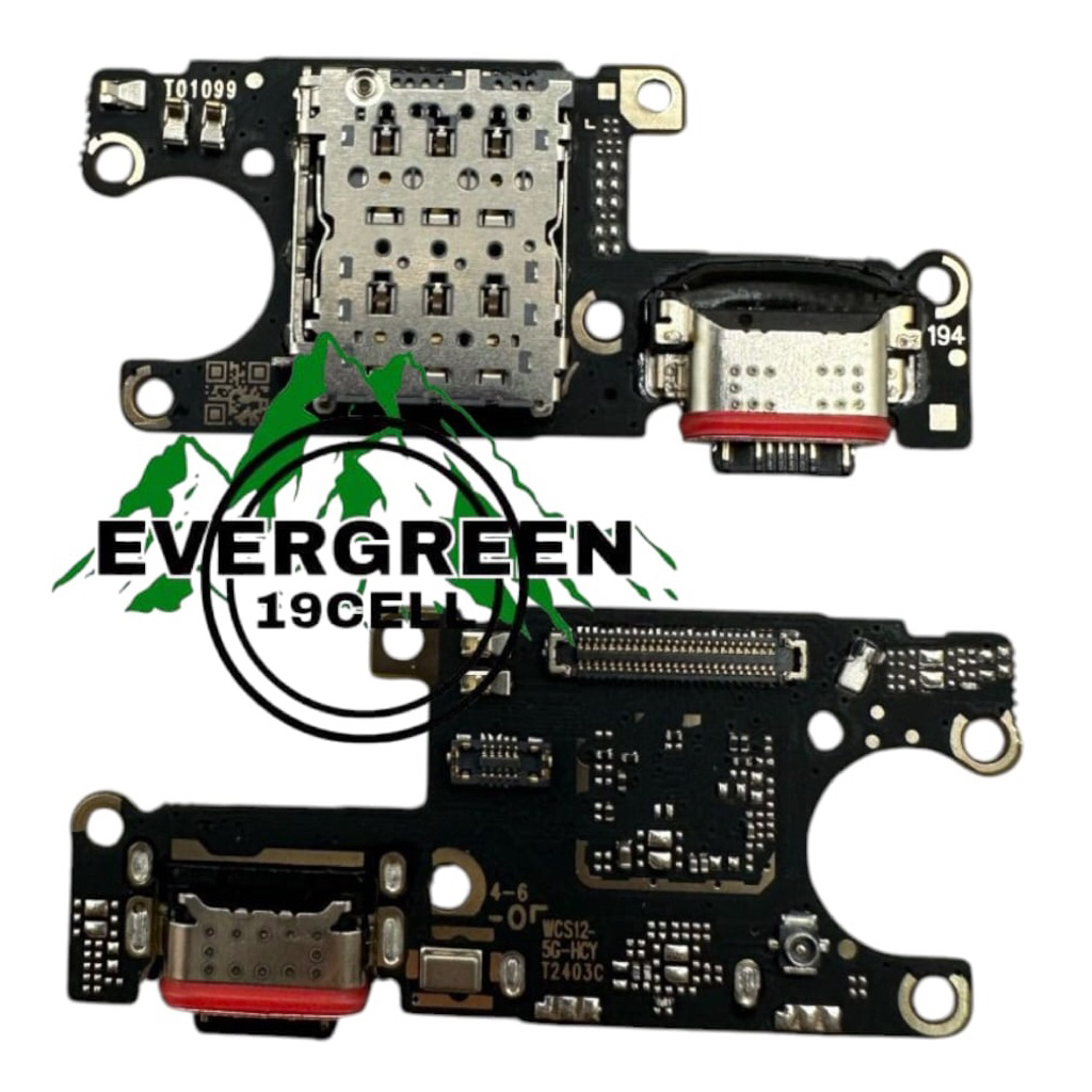 PAPAN PCB KONEKTOR CHARGER VIVO V23 5G + CON SIM + MIC KONEKTOR CAS VIVO V23 5G
