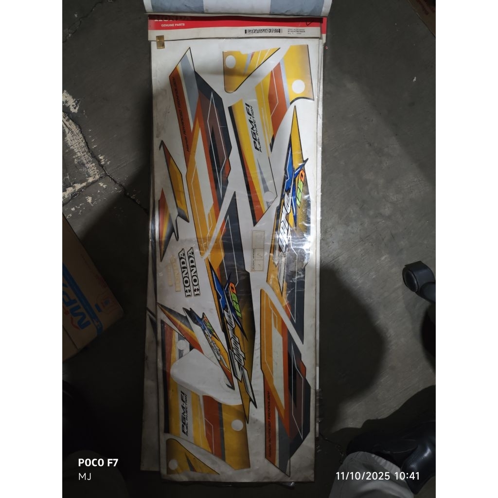 871X0KTM780ZA / STRIPE SET SUPRA X 125 SERI KTM INJEKSI BLACK ORANGE