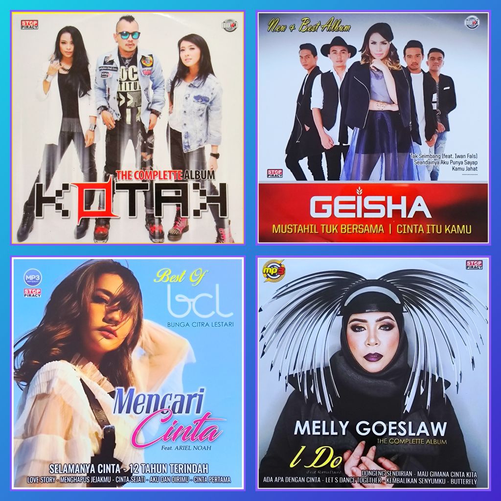 Kaset MP3 Lagu Pop Melly Goeslaw - Kotak - Geisha - Bunga Citra lestari BCL Album Pilihan