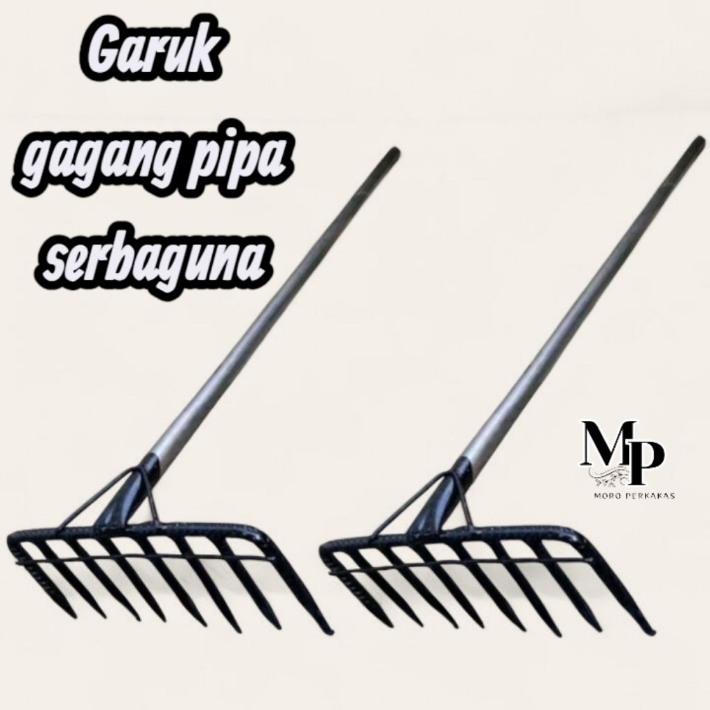 Garukan sampah besi / Garukan sampah gagang panjang / Garukan rumput besi / Garukan rumput liar / Ga