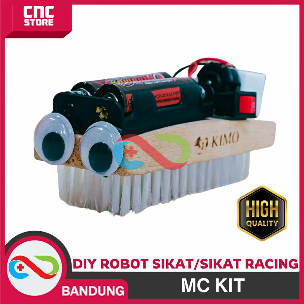 Mainan Viral Mainan DIY Robot Sikat Racing/ Robot Sapu Mainan Diy 1 Set Sudah Jadi Langsung Main
