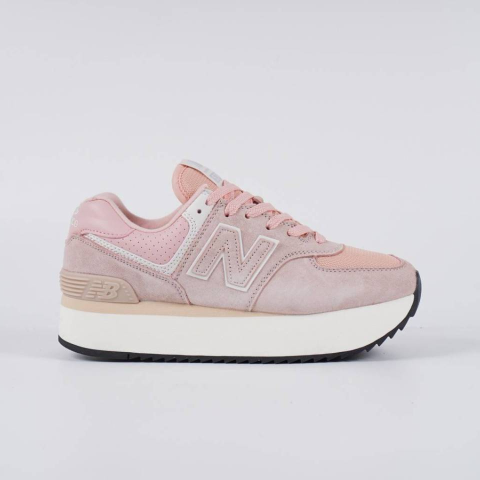 PERV SNEAKERS NB 574 WMNS PLATFORM PINK WHITE