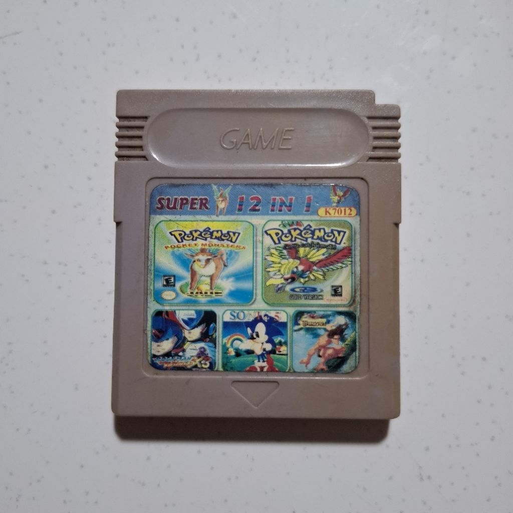 Kaset Gameboy GBC DMG Multi 12 In 1 Second