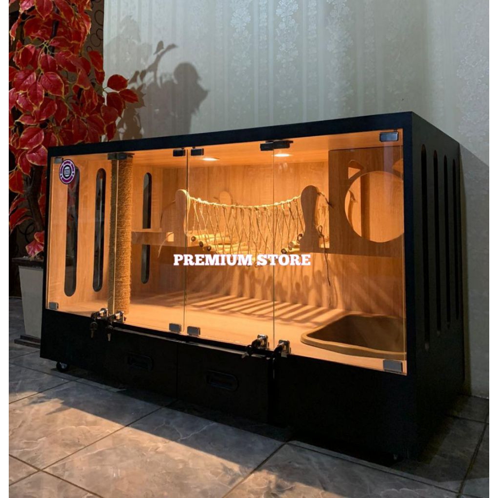 kandang kucing custom plywood