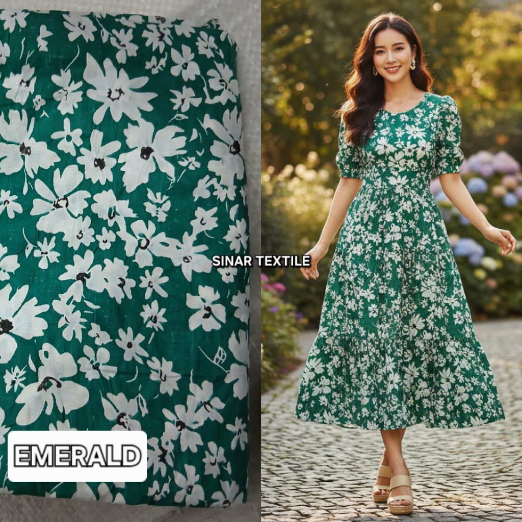 Kain katun paris crinkle halus / Kain katun paris crinkle import