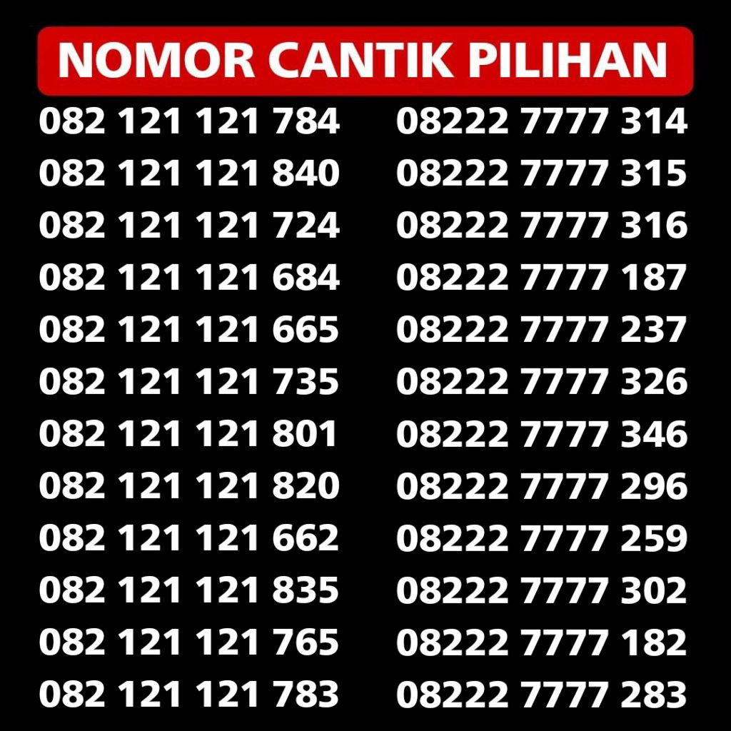 Kartu Perdana Nomor Cantik Telkomsel Simpati Murah  7777