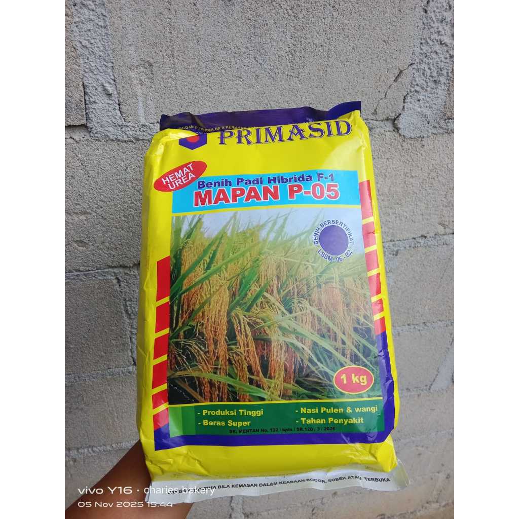 Benih Padi Hibrida Mapan 05 Asli Original Pulen