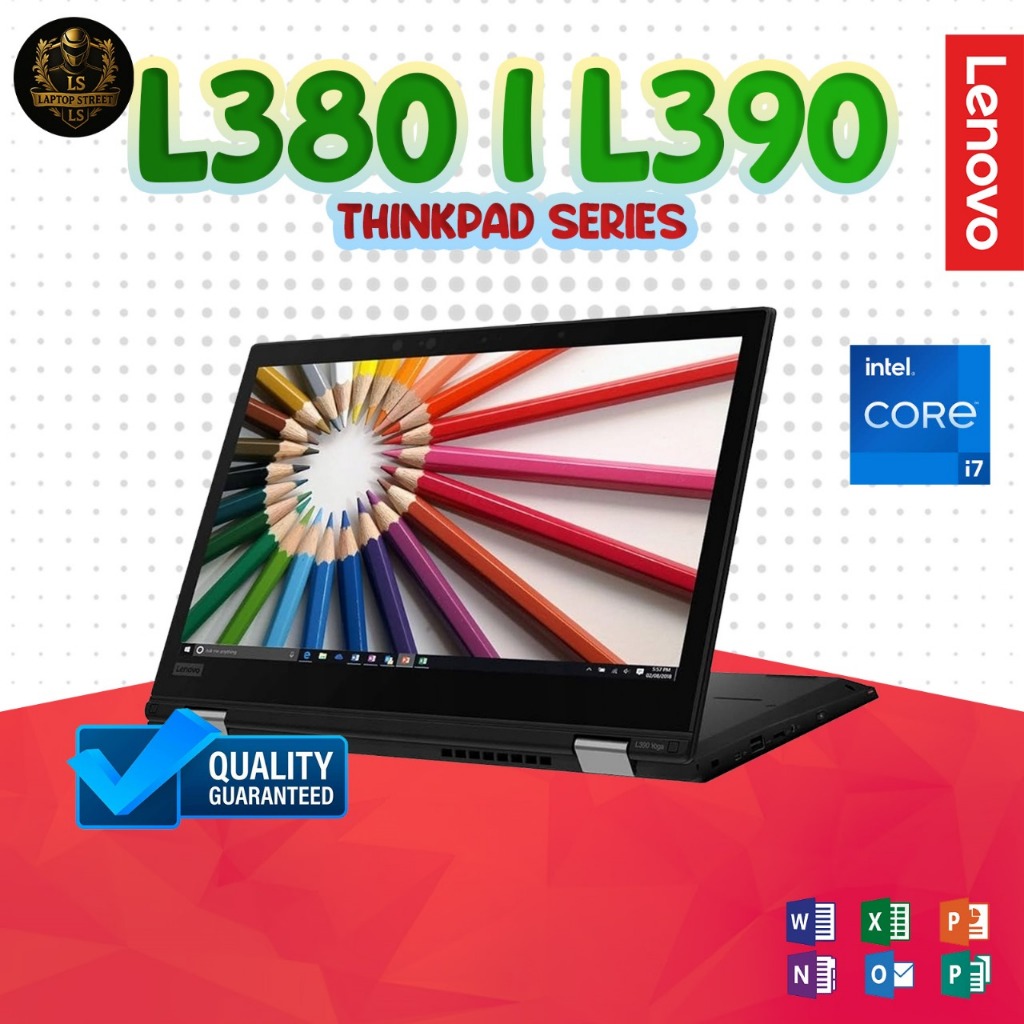 Lenovo Thinkpad L380 / L390 YOGA Touch 2 IN 1 | L390 / L380 Intel I7 / I5 Gen 7 / 8 RAM 32GB 512GB