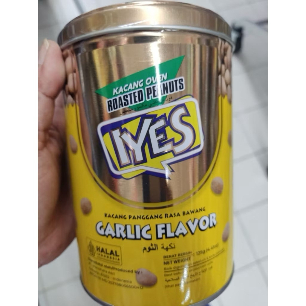 Kacang Iyes Terbaru Kaleng Rasa Bawang