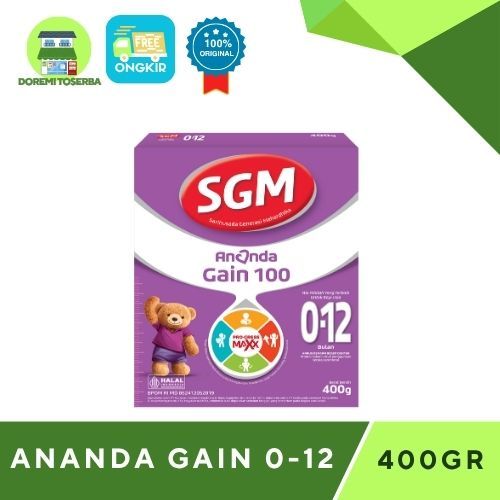 SGM EKSPLOR OPTIGROW GAIN 400g | Ananda Gain 100 0-12 400gr