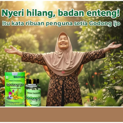 Godong Ijo Kapsul Original BPOM – Obat Herbal Untuk Syaraf Kejepit, Asam Urat, Nyeri Sendi, Pegal Li