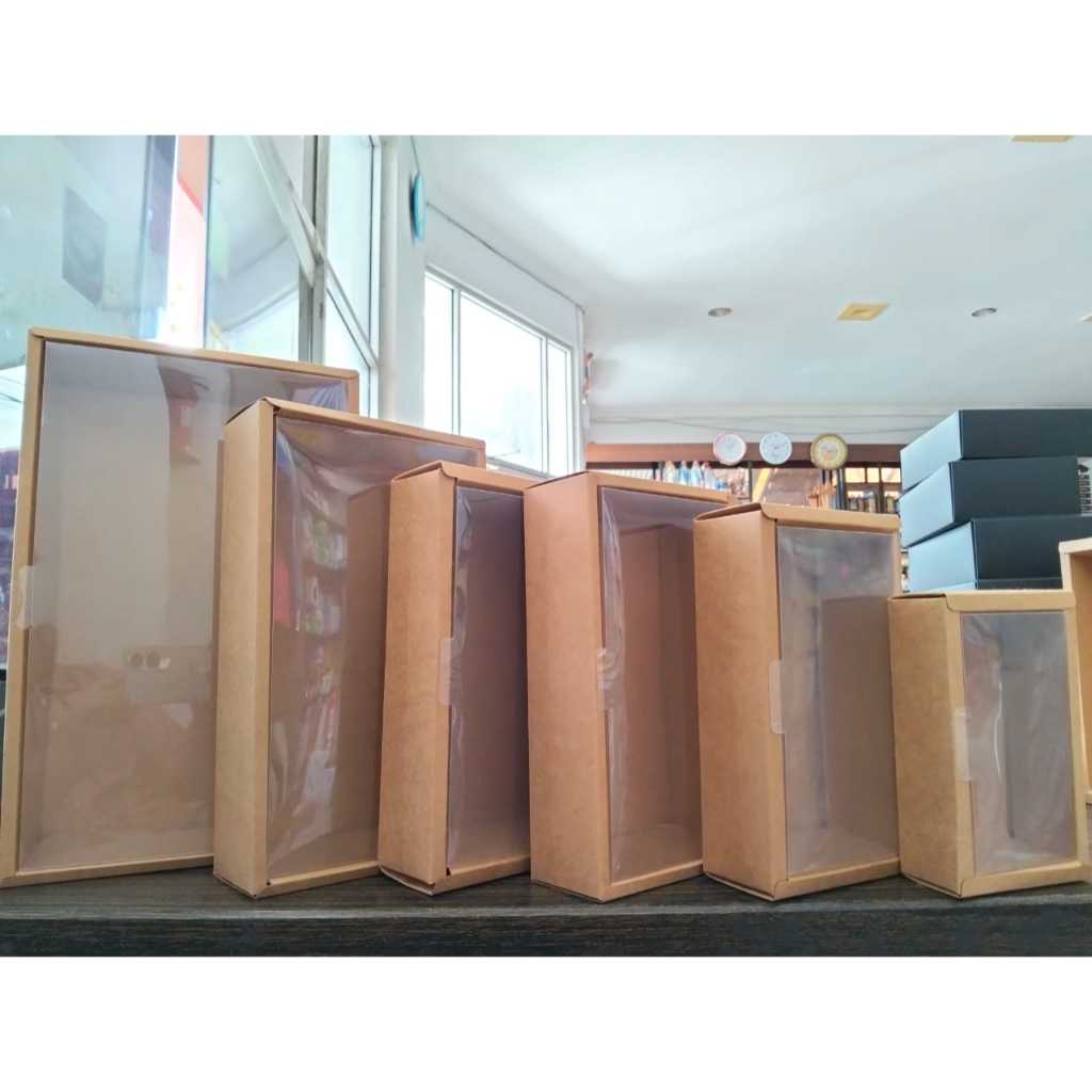 BOX MIKA COKLAT BOX GIFT BOX KADO BOX HANTARAN MIKA KOTAK SESERAHAN BOX KUE