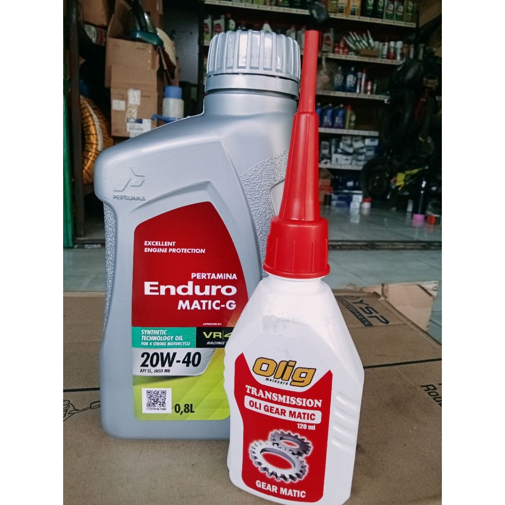 OLI MESIN ENDURO MATIC G + GARDAN OLIG / ENDURO MATIC G 20-40W 08L ORIGINAL ALL MATIC