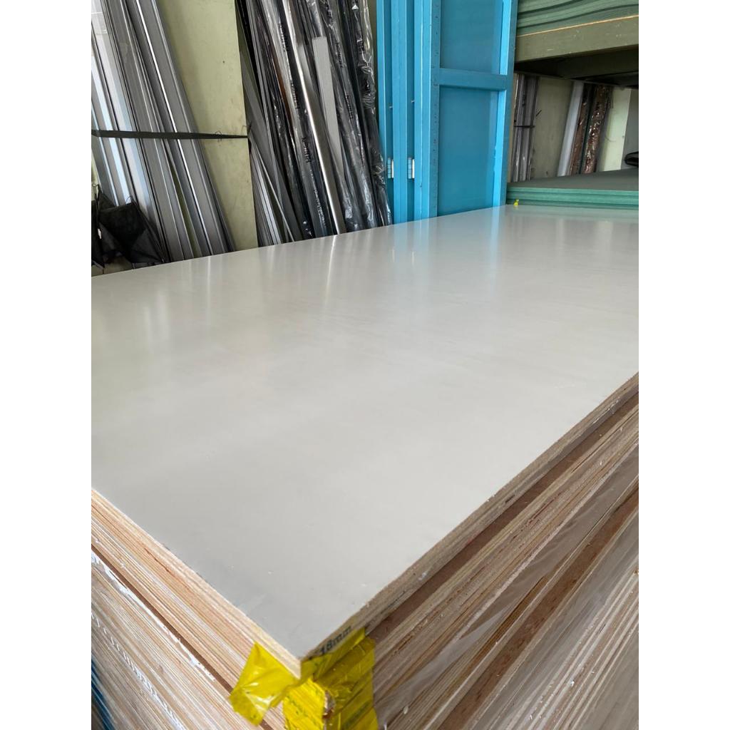 Triplekmill / Triplek Melamin putih Doff ukuran 5mm-18mm