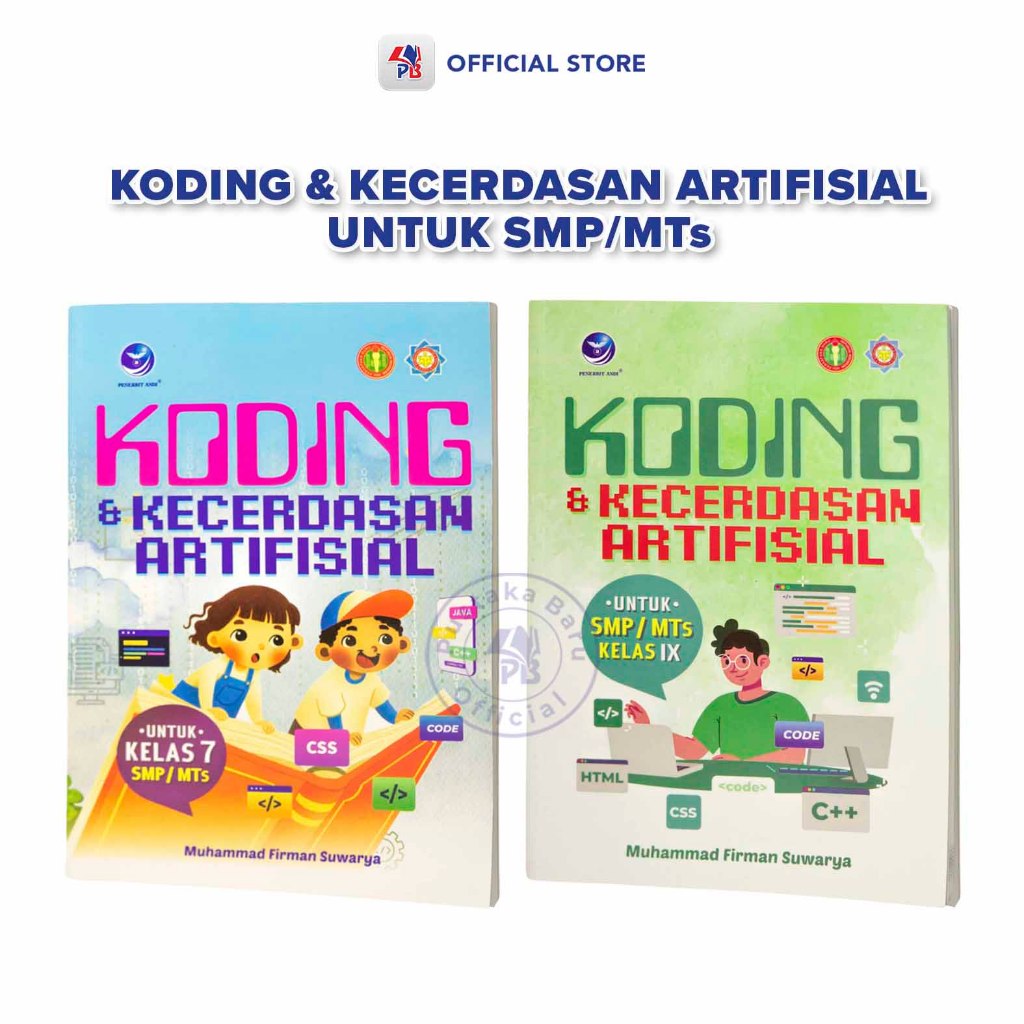 Buku Koding SMP / Koding dan Kecerdasan Artifisial Untuk Kelas 7 Dan 9 SMP/MTs / ANDI OFFSET - AO