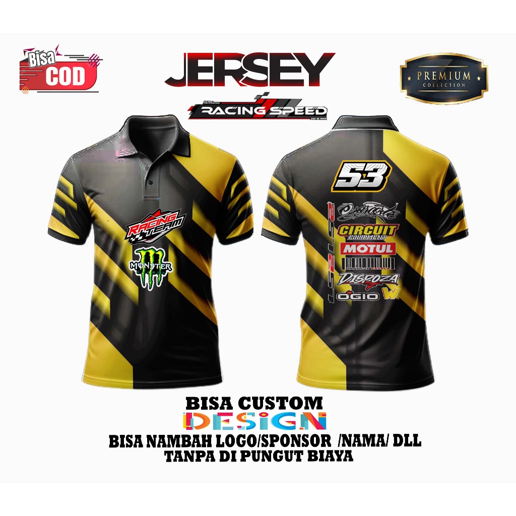 JERSEY RACING SUPERMOTO RIDER/BAJU JERSEY SUPERMOTO CRF KLX WR DTRACKER