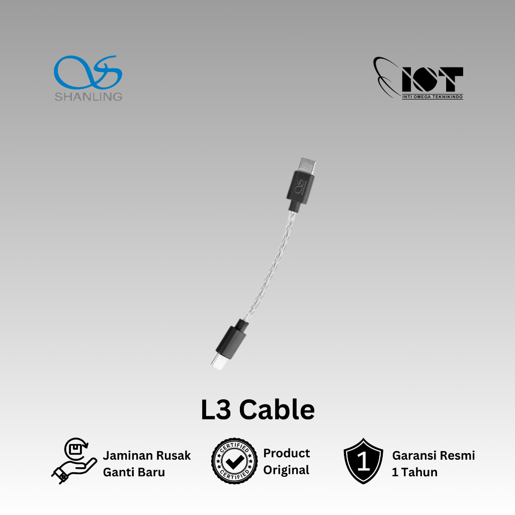 Shanling L3 8 Core Neotech Silver Cable - Shaling Official