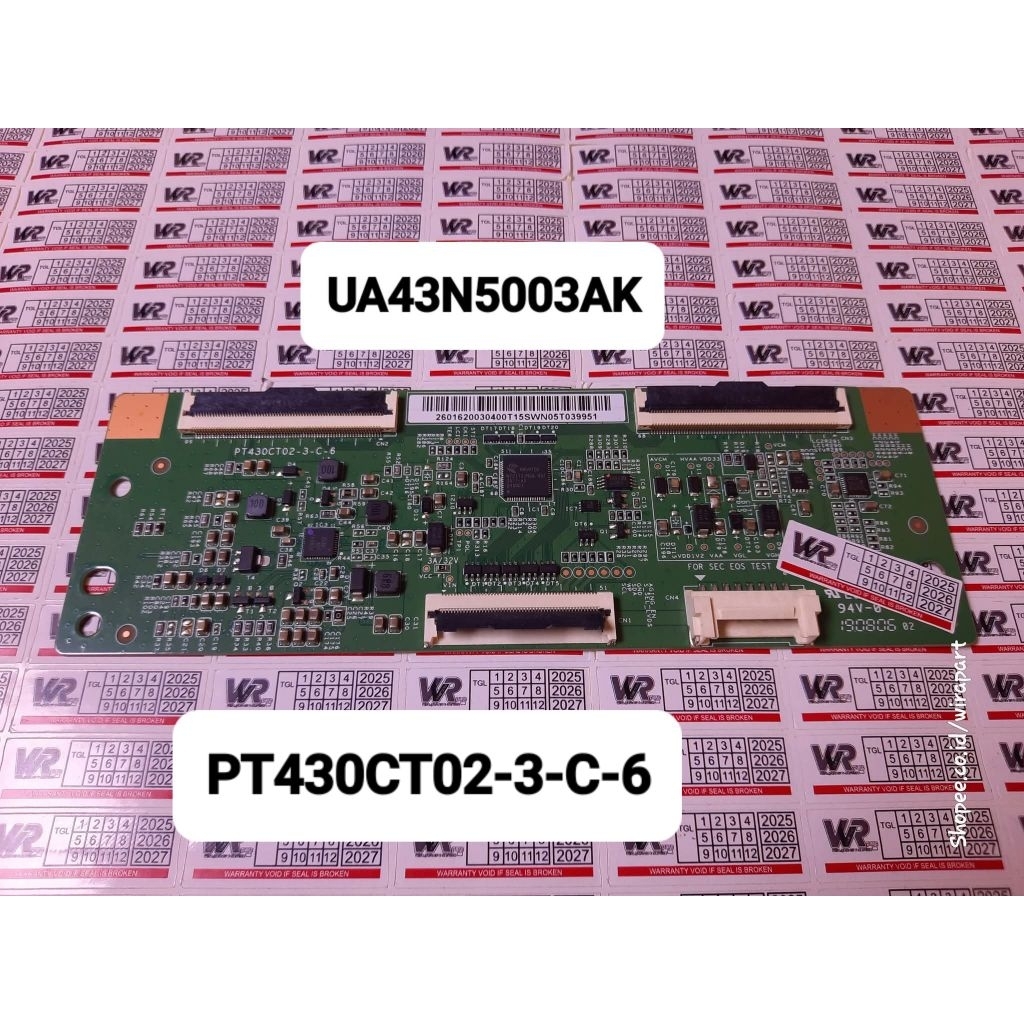TICON LOGIC TV LED SAMSUNG UA43N5001/5003AK KODE PT430CT02-3-6 ORGINAL BERGARANSI
