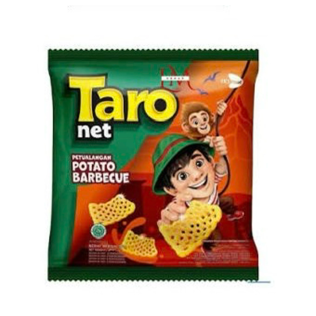 1 DUS TARO NET BBQ Dan Rumput Laut RENCENG ECER 1000 - 1 DUS TARO RENCENG 1.000