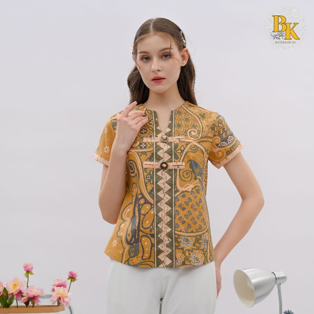 Atasan Batik 208 WIN/ Blouse Batik Modern / Standart ,Jumbo, Super Jumbo / Batik Couple / Batik Keki