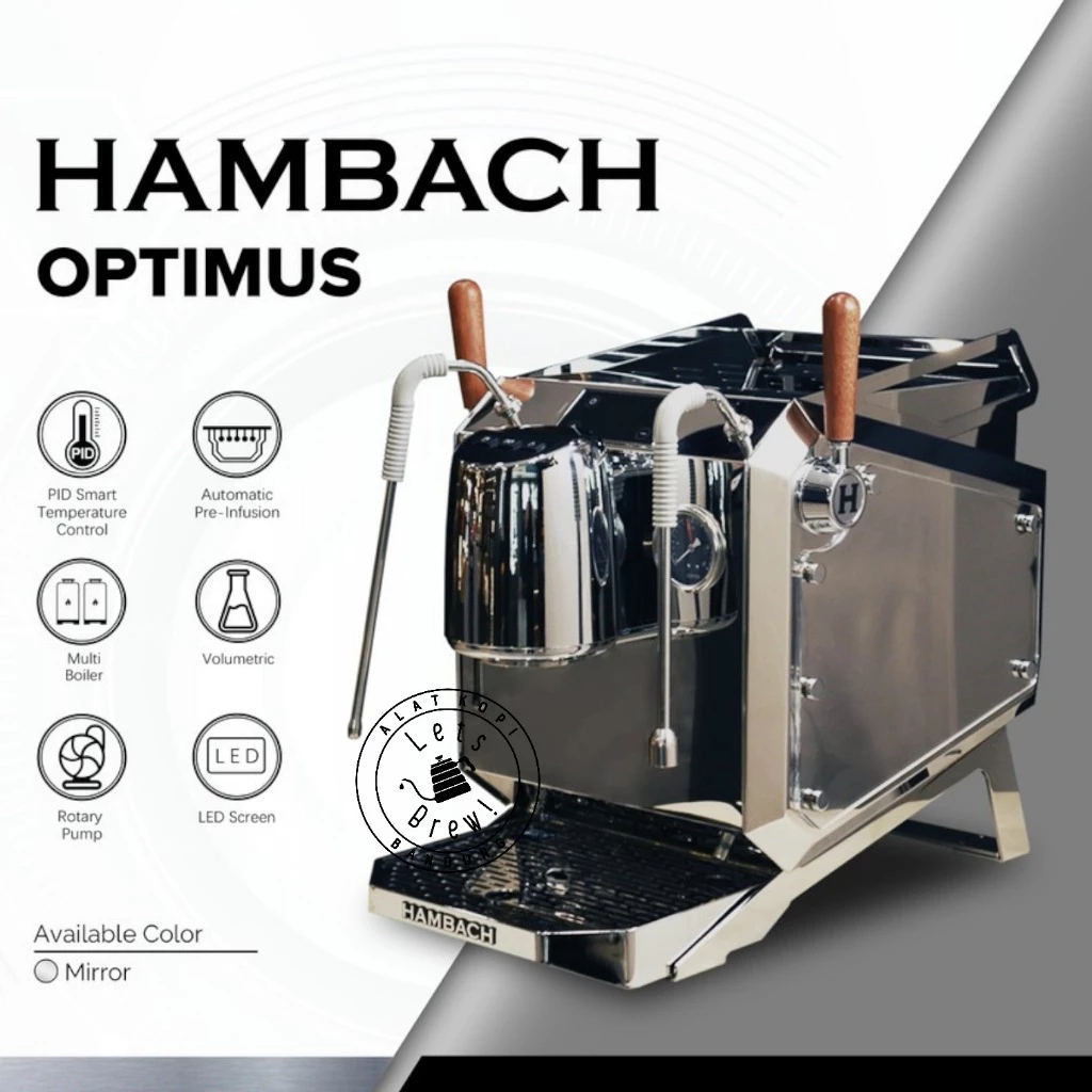 Hambach Mesin Kopi Espresso OPTIMUS Volumetric 1 Group PID ROTARY PUMP / Hambach Optimus Espresso Co