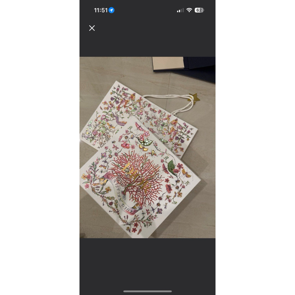 Box + Paper Bag Dior Holiday