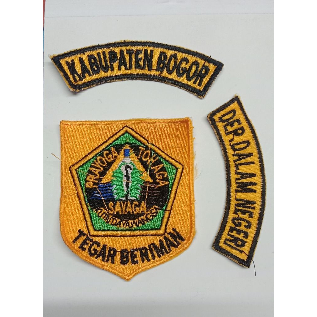 Badge / Atribut Seragam pemda / PNS Kab Bogor ( Satu Set)