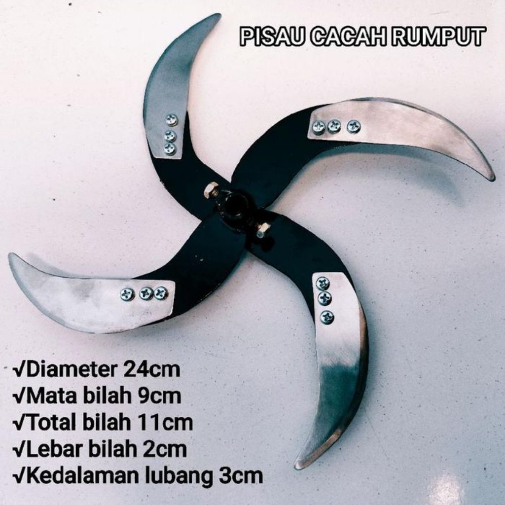 Alat pemotong rumput cacah rumput Pisau mesin cacah rumput serbaguna multifungsi pemotong rumput say