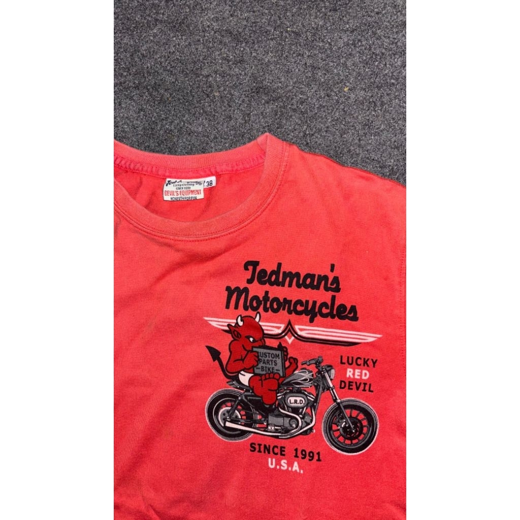 T-shirt Tedman's Motorcycles Vintage 90's
