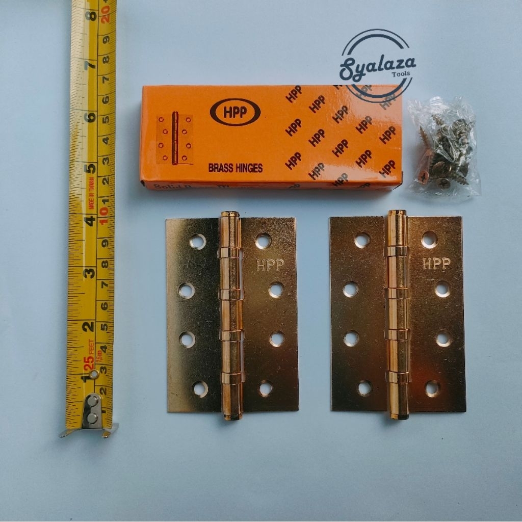 Engsel pintu 4 inc engsel jendela 3 inch engsel kuning hpp