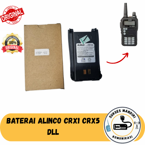 Baterai Alinco EBP 92 DJ CRX1 CRX5 Original Baterai HT Alinco EBP-92 CRX 5 CRX 5 DLL