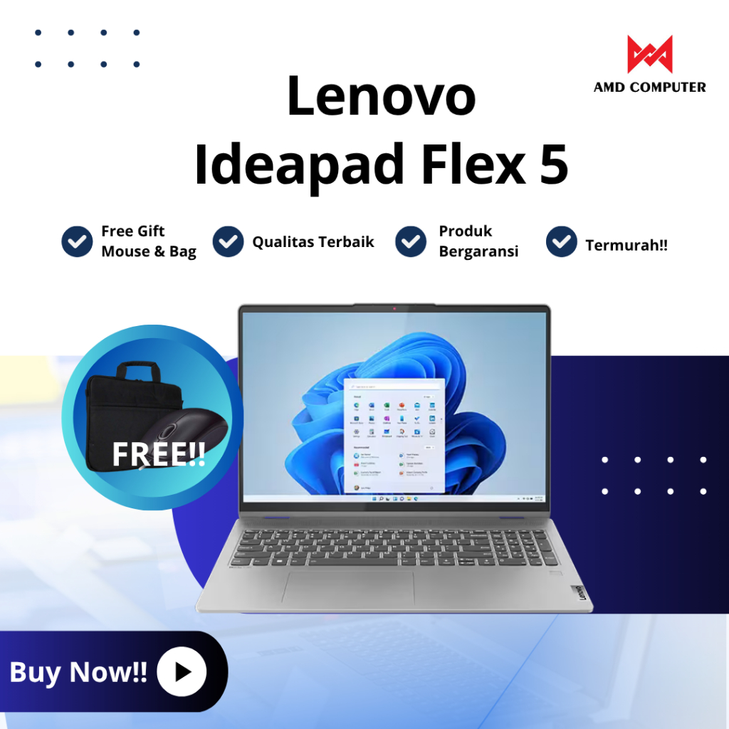 Lenovo ideaped flex 5 toucscren i3 gen12 ram 8gb ssd 256gb
