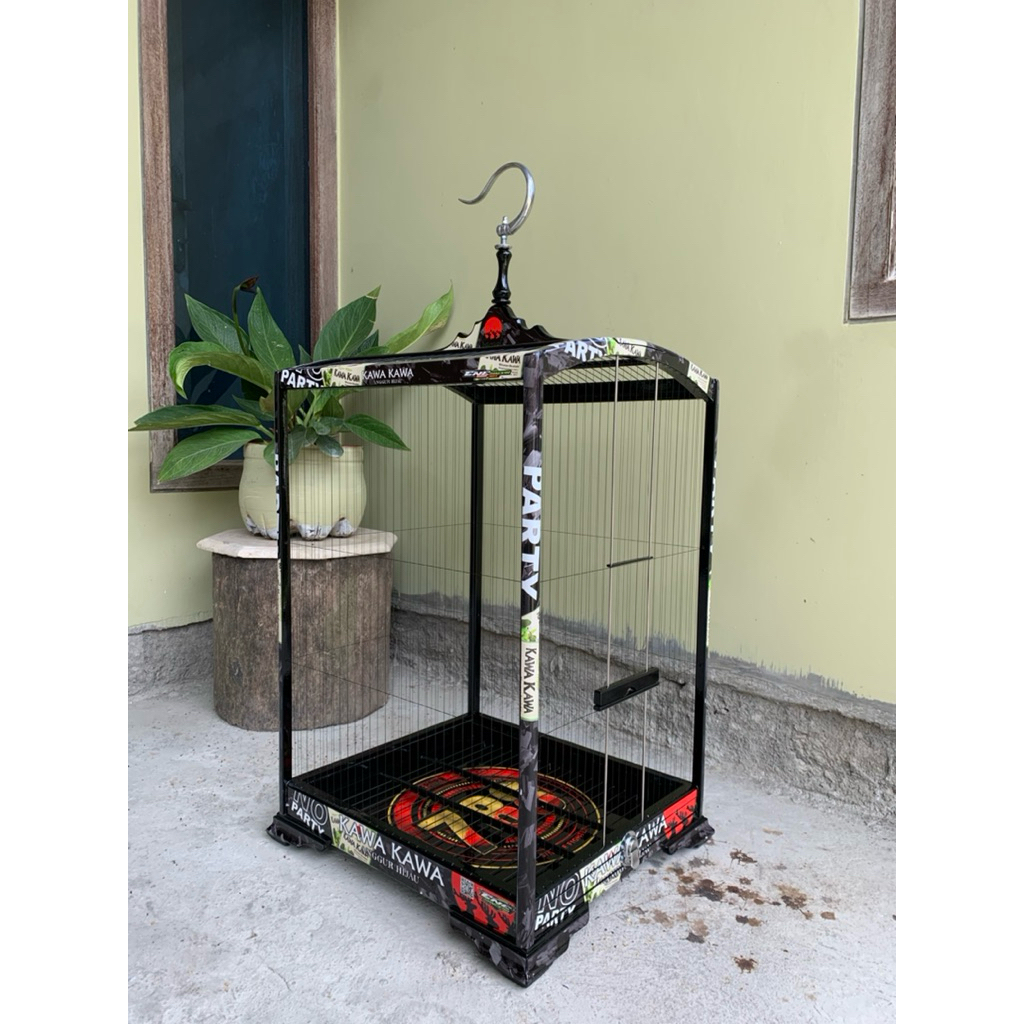 sangkar burung decal ruji senar