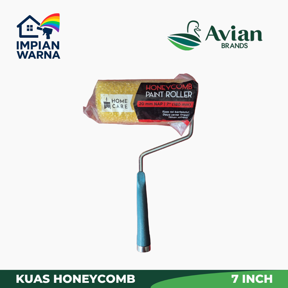 Home Care - Kuas Roll Home Care Tekstur Honey Comb 7 Inch - Kuas Roll Dinding - Roller cat Dinding